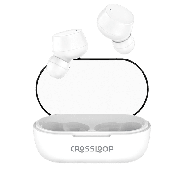 CROSSLOOP Bliss Podz Gen 421 TWS Earbuds (IPX3 Sweat Resistant, Auto Pairing, White)_1