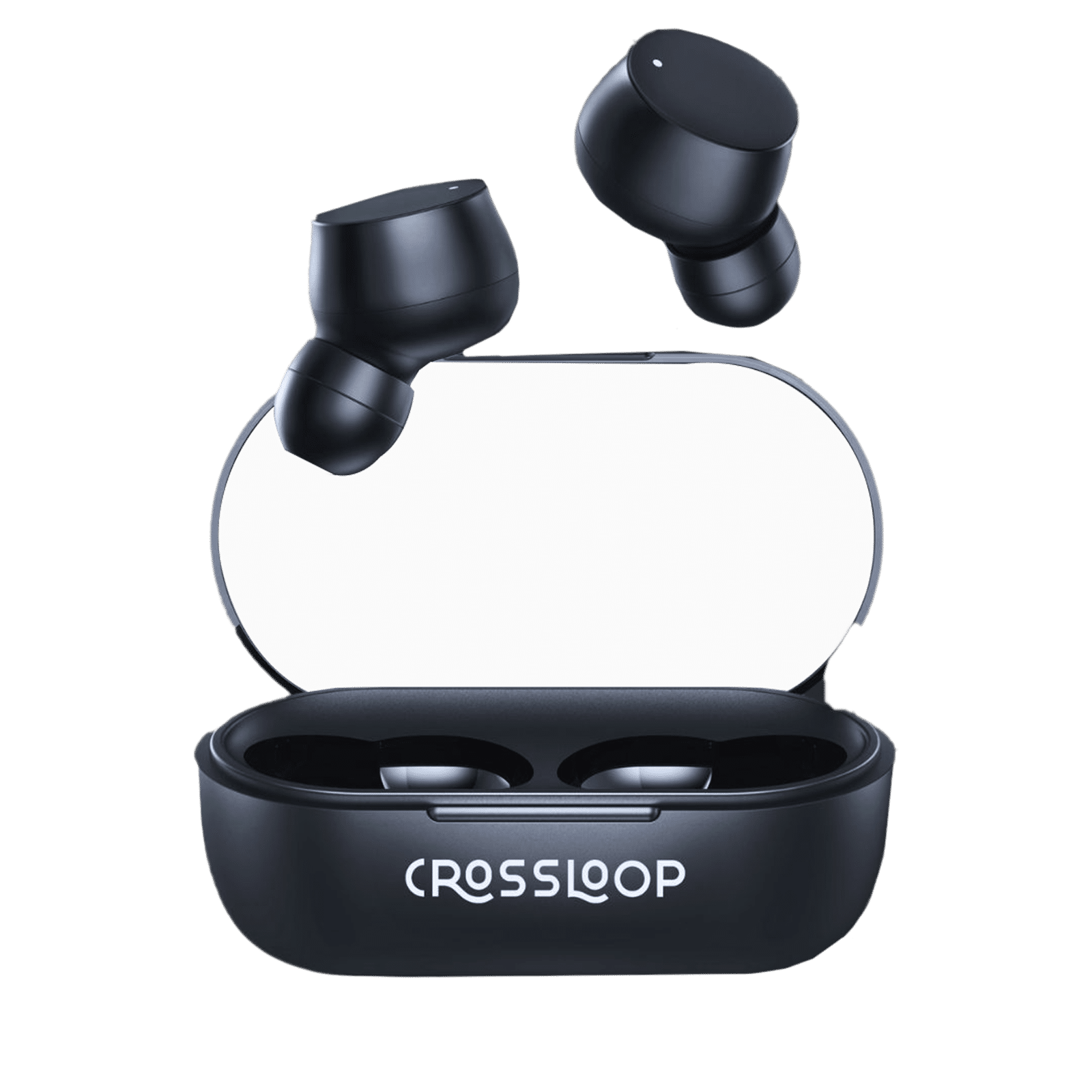 CROSSLOOP Bliss Podz Gen 421 TWS Earbuds (IPX3 Sweat Resistant, Auto Pairing, Black)