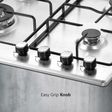 KAFF NE 4B 60 SS 4 Burner Automatic Hob (Matt Enameled Pan Support, Silver)_3