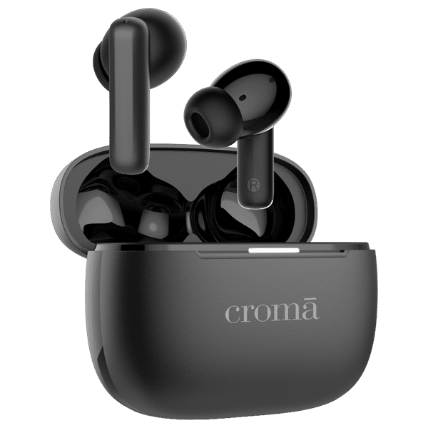 Croma IA731 TWS Earbuds with Active Noise Cancellation (IPX5 Water Resistant, Fast Charging, Black)_1