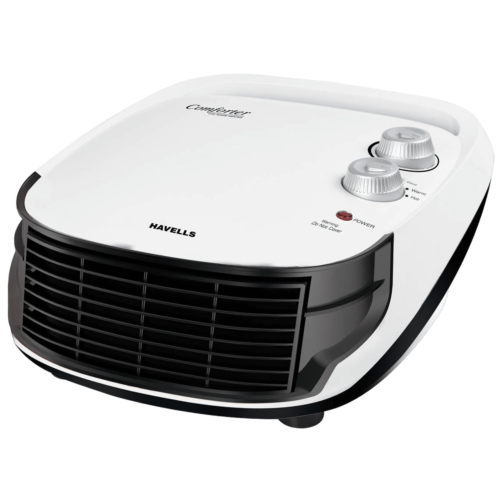 HAVELLS Comforter 2000 Watts PTC Ceramic Fan Room Heater (Over Heat Protection, GHRFHAGW200, White and Black)