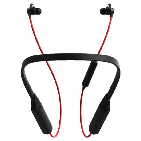 Foxin FoxBeat 220 Neckband with Environmental Noise Cancellation (IPX4 Waterproof, ASAP Charge Technology, Stark Red)_1