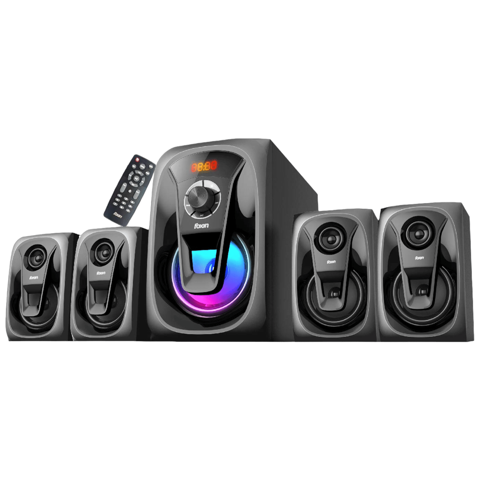 Foxin FMS 5400 90W Multimedia Speaker (Bluetooth Connectivity, 4.1 Channel, Black)