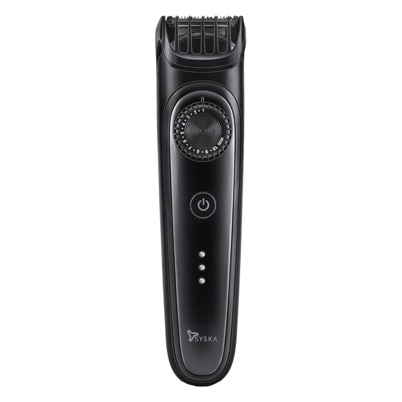 SYSKA BeardPro Rechargeable Corded & Cordless Dry Trimmer for Beard & Moustache with 40 Length Settings for Men (120min Runtime, IPX7 Washable Body, Black)