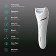 PHILIPS Series 8000 Rechargeable Cordless Wet & Dry Epilator for Legs, Face & Arms with 4 Interchangeable Heads (Double Action Technology, White)_2