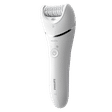 PHILIPS Series 8000 Rechargeable Cordless Wet & Dry Epilator for Legs, Face & Arms with 4 Interchangeable Heads (Double Action Technology, White)_3