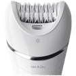 PHILIPS Series 8000 Rechargeable Cordless Wet & Dry Epilator for Legs, Face & Arms with 4 Interchangeable Heads (Double Action Technology, White)_4