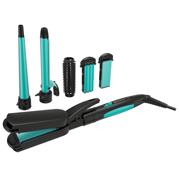 HAVELLS HC4045 5-in-1 Hair Styler with Ceramic Coating Technology (Cool Insulated Tip, Blue & Black)_1