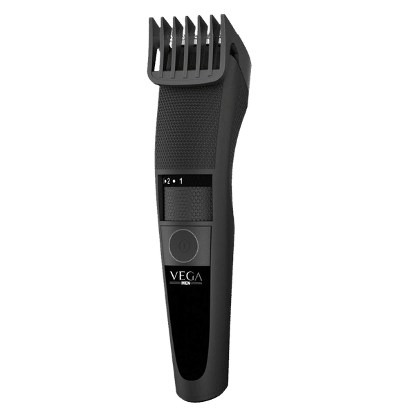 VEGA T3 Rechargeable Cordless Dry Trimmer for Beard & Moustache with 20 Length Settings for Men (90mins Runtime, Travel Lock System, Black)_1