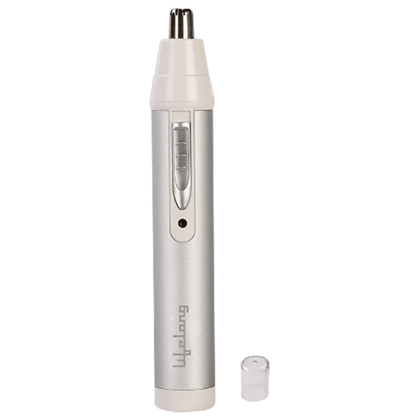 Lifelong LLPCM03 Rechargeable Cordless Dry Trimmer for Nose & Ear with 1 Length Settings for Men & Women (40mins Runtime, Rotary Blade System, Silver)_1