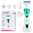 VGR V-720 5-in-1 Rechargeable Cordless Grooming Kit for Face, Legs, Underarms, Intimate Areas, Ear, Nose & Eyebrow for Women (Waterproof Head, Green)_1