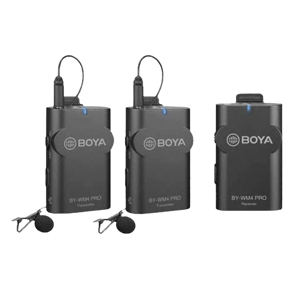 Boya 3.5 Jack Wireless Microphone with 2.4GHz Transmission Technology (Black)_1
