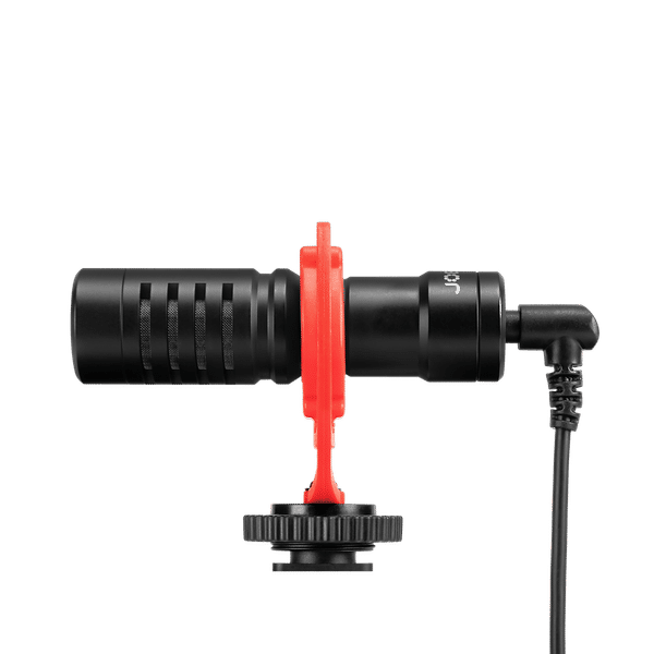 JOBY Wavo 3.5 Jack Wired Microphone with Safety Locking Disk (Black & Red)_1