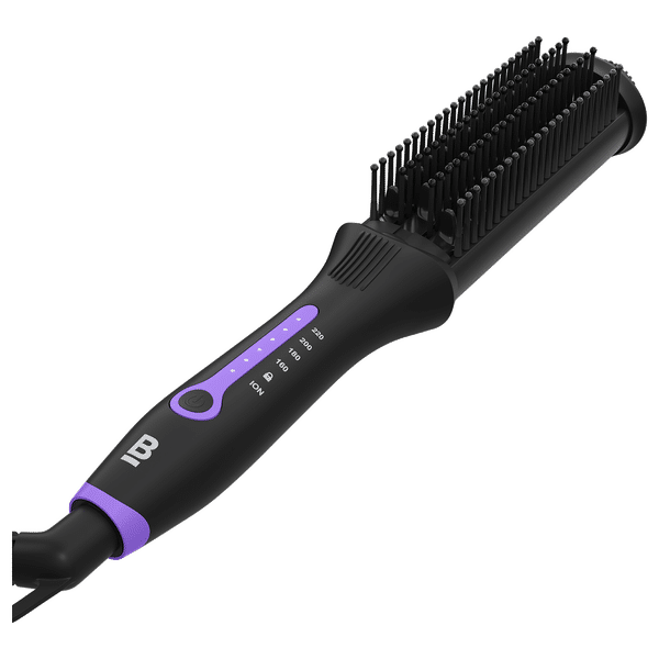 Bblunt Pro Hair Straightening Brush with Ionic Technology (Black & Purple)_1