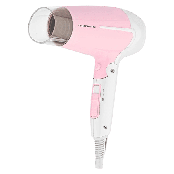 ambrane AHD-21 Hair Dryer with 2 Heat Settings & Cool Air Function (Overheat Protection, Pink)_1
