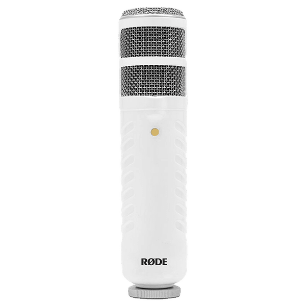 RODE Podcaster USB Wired Microphone with Broadcast Quality Audio (White & Gold)_1