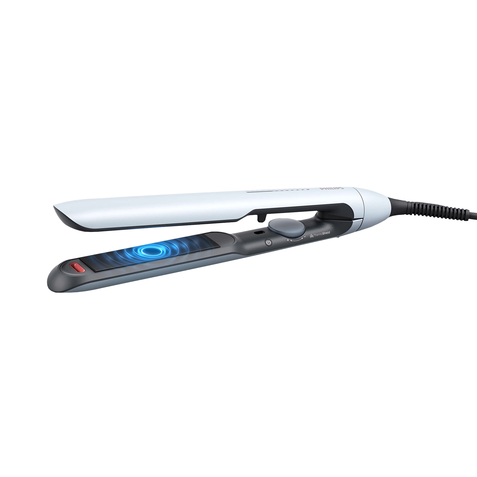 PHILIPS 5000 Series Hair Straightener with Thermo Protect Technology (Ceramic Plates, Pale Sky Blue)