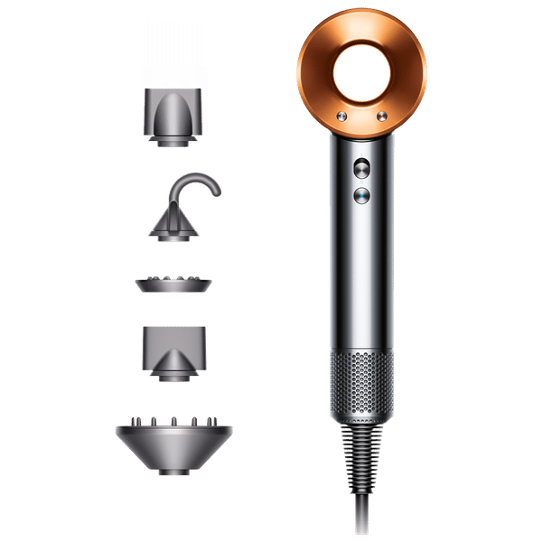 dyson Supersonic Hair Dryer with 4 Heat Settings & Cool Shot (Diffuser, Nickel & Copper)_1