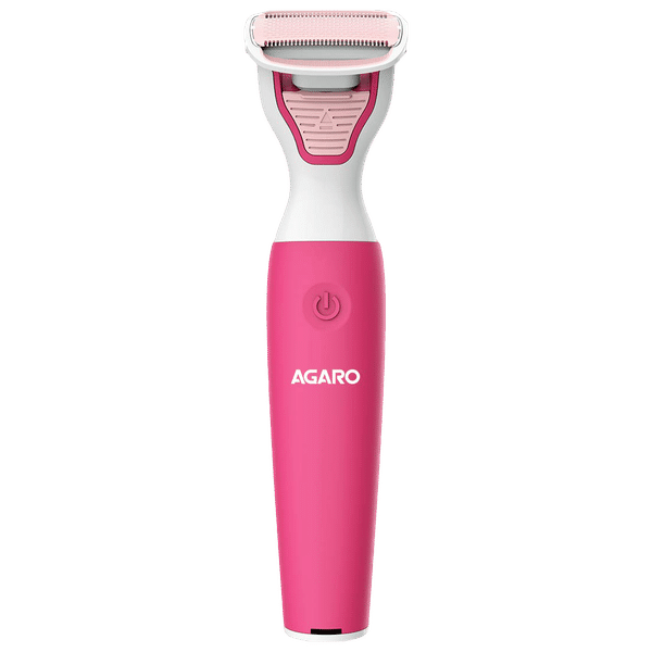 AGARO FT-2001 Rechargeable Cordless Wet & Dry Trimmer for Body & Intimate Areas for Women (60min Runtime, IPX5 Waterproof, Pink)_1