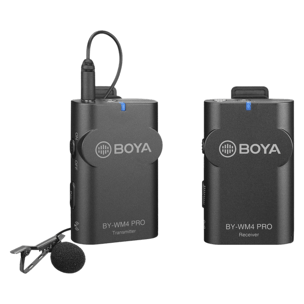 Boya Pro 3.5 Jack Wireless Microphone with Compact Dual-Channel (Black)_1