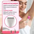 AGARO 2107 Rechargeable Cordless Wet & Dry Trimmer for Intimate Areas, Nose, Ear & Eyebrow with 2 Length Settings for Women (60min Runtime, IPX4 Water Resistant, White)_4