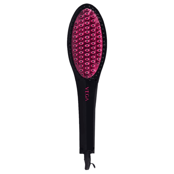 VEGA X-Glam Hair Straightening Brush with Anti-Frizz Technology (Black)_1