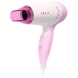 VEGA Insta Glam Hair Dryer with 2 Heat Settings (Overheat Protection, White & Pink)_1