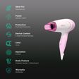 VEGA Insta Glam Hair Dryer with 2 Heat Settings (Overheat Protection, White & Pink)_2