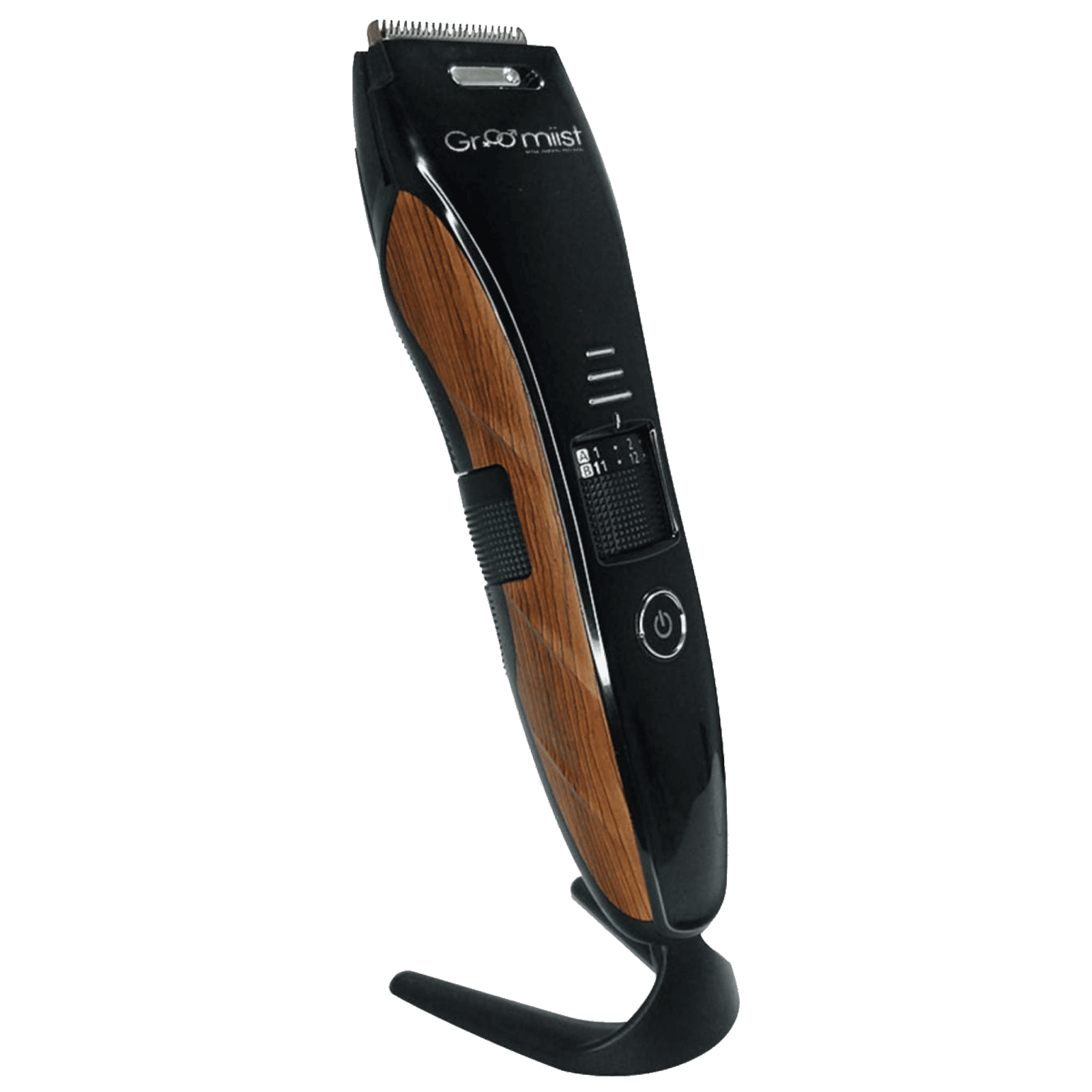 Buy Groomiist Copper Series Rechargeable Corded & Cordless Wet & Dry Trimmer  for Hair Clipping, Beard & Moustache with 20 Length Settings for Men (60min  Runtime, Digital Charging Display, Black & Wood)