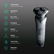 Groomiist Platinum Series 6-in-1 Rechargeable Corded & Cordless Grooming Kit for Face, Nose, Beard & Moustache for Men (60min Runtime, LCD Digital Display, Black)_2