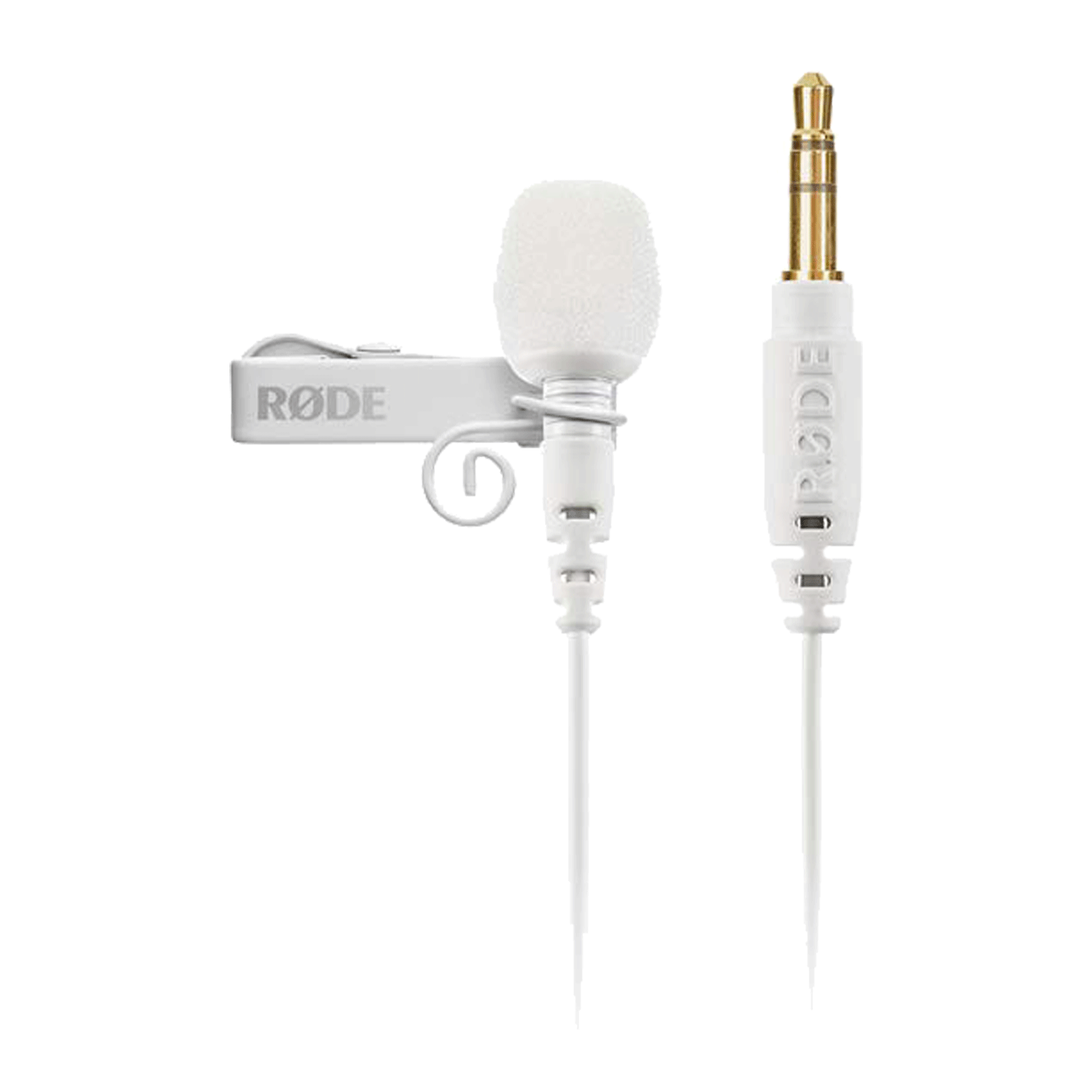 RODE Lavalier Go 3.5 Jack Wired Microphone with Crystal Clear Audio (White)