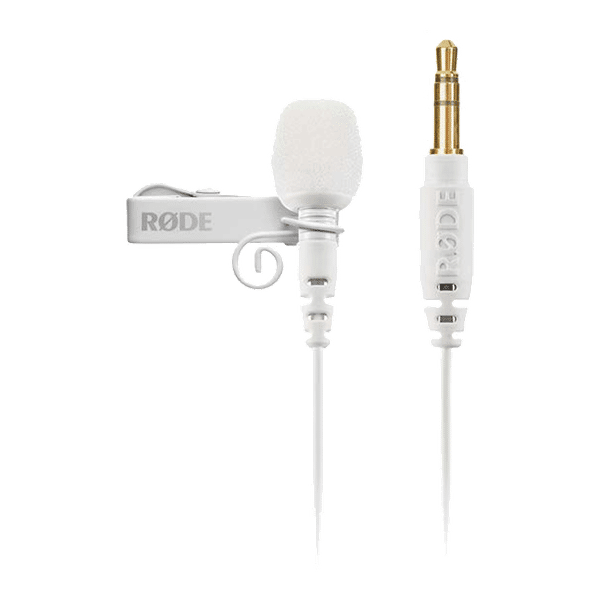 RODE Lavalier Go 3.5 Jack Wired Microphone with Crystal Clear Audio (White)_1