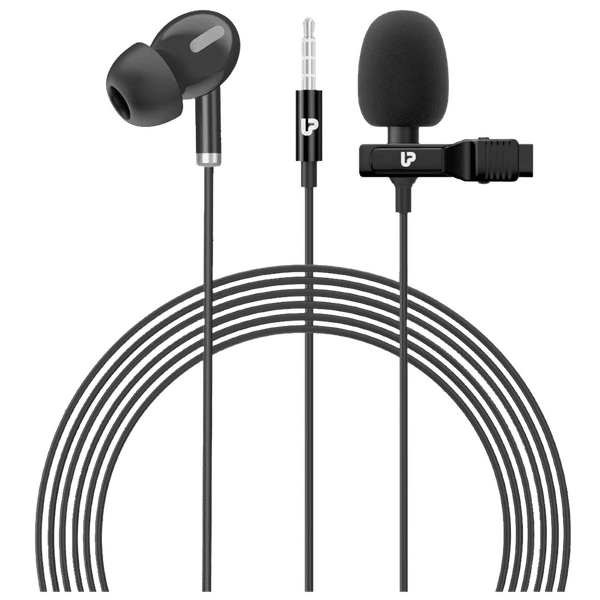 ultraprolink ProLAV 3.5 Jack Wired Microphone with Premium Lapel Clip (Black)_1