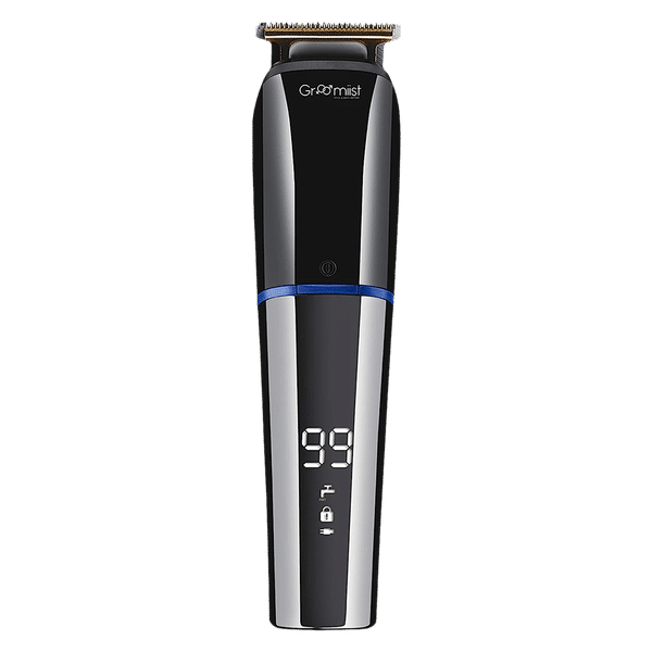 Groomiist Copper Series Rechargeable Corded & Cordless Wet & Dry Trimmer for Hair Clipping, Beard & Moustache for Men (90min Runtime, IPX6 Waterproof, Black & Chrome)_1