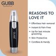 GUBB GB-808 Rechargeable Cordless Dry Trimmer for Nose & Ear for Men & Women (600mins Runtime, 360 Degree Rotating Mechanism, Black)_3