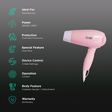 GUBB GB-163 Hair Dryer with 3 Heat Settings & Cool Shot (Overheat Protection, Pink)_2