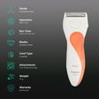 Panasonic Rechargeable Cordless Wet & Dry Epilator for Underarms, Arms, Legs & Intimate Areas (Waterproof, Orange & White)_2