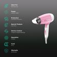 HAVELLS HD3152 Hair Dryer with 3 Heat Settings & Cool Shot (Heat Balance Technology, Pink)_2