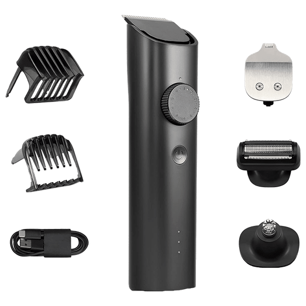 Xiaomi 6-in-1 Rechargeable Cordless Grooming Kit for Body, Nose, Beard & Moustache for Men (90min Runtime, LED Battery Indicator, Black)_1