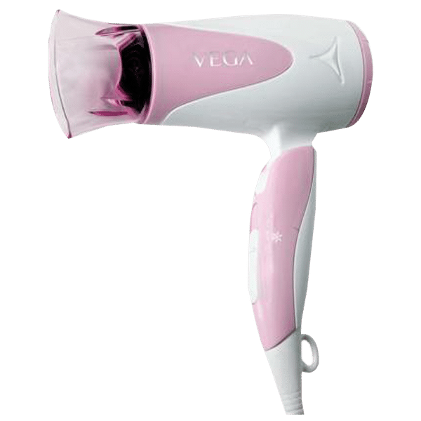 VEGA Blooming Air Hair Dryer with 2 Heat Settings (Contemporary Redolence Technology, White & Pink)_1