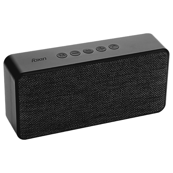 Foxin Brick 501 10W Portable Bluetooth Speaker (Bass Boost Technology, 5.1 Channel, Black)_1