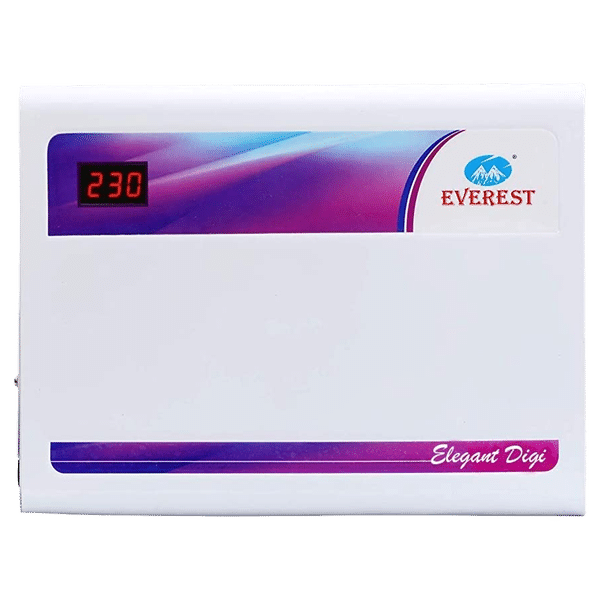 Everest EW 400 N 14 Amps Voltage Stabilizer For Up to 1.5 Ton Air Conditioner (150 - 270 V, Thermal Overload Protection, White)_1