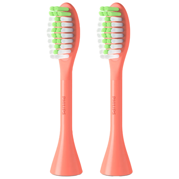 PHILIPS One by Sonicare Replaceable Brush Head for PHILIPS One Handles (Pack of 2, Micro vibrations & Contoured Bristles, Miami)_1