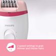 PHILIPS Satinelle Essential Corded Wet & Dry Epilator for Arms, Legs & Intimate Areas (Efficient Epilation System, White & Pink)_2