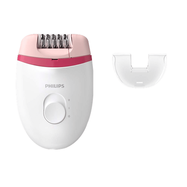 PHILIPS Satinelle Essential Corded Wet & Dry Epilator for Arms, Legs & Intimate Areas (Efficient Epilation System, White & Pink)_1
