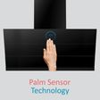 elica EFL 108 HAC LTW VMS 90cm 1350m3/hr Ducted Auto Clean Wall Mounted Chimney with Palm Sensor Control (Black)_2