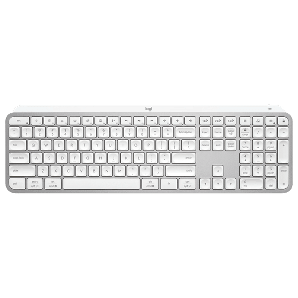 logitech MX KEYS S Rechargeable Bluetooth Wireless Keyboard with Backlit Keys (Fast Fluid Precise Typing, Pale Gray)_1