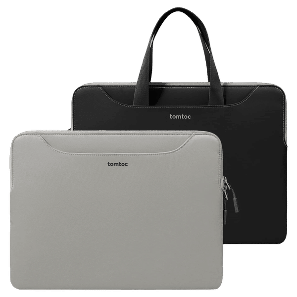 tomtoc A21F2D1 Nylon Laptop Sleeve for 16 Inch Laptop (Water Resistant, Grey)_1