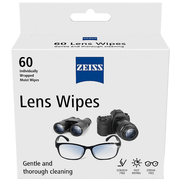 ZEISS Cleaning Wipes for Lens (60 Count, ZLW60N, White)_1