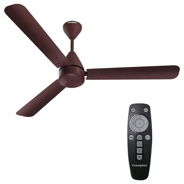 Crompton Energion Cookie 120cm Sweep 3 Blade Ceiling Fan (BLDC Technology, CFENCK35W48BRNRM, Coffee Brown)_1